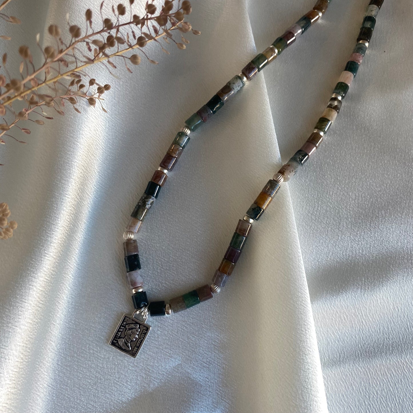 Jasper Pendant Necklace