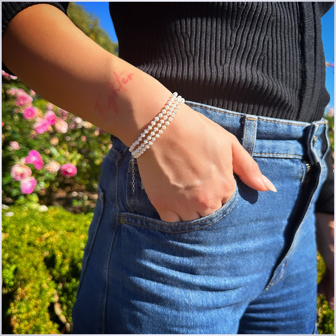 Pearls & Sterling Silver bracelet