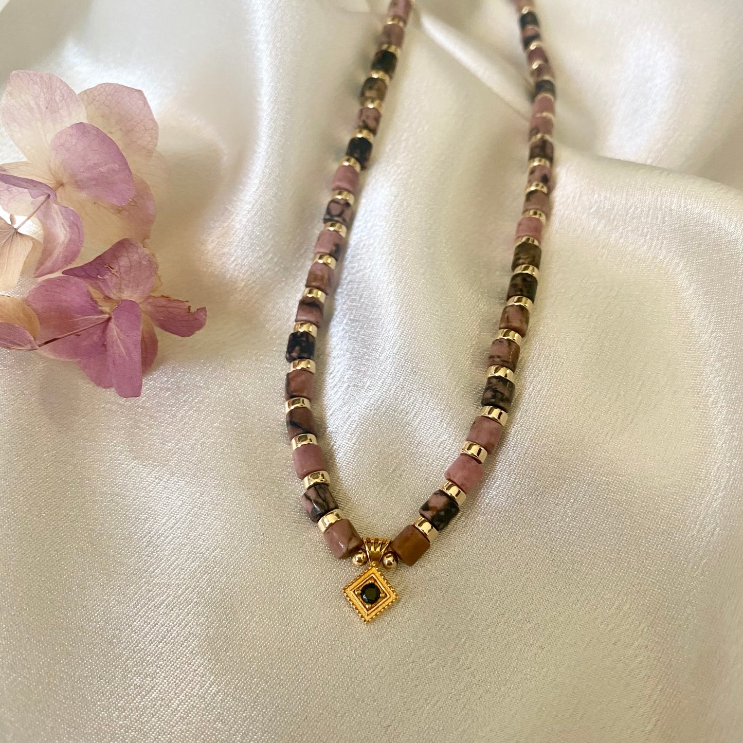 Rhodonite necklace
