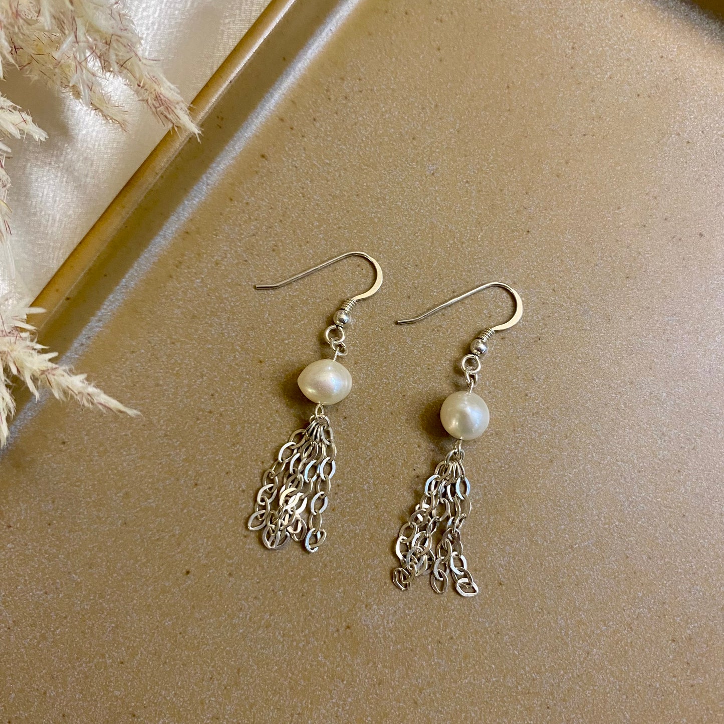 Silver Cascade Earrings