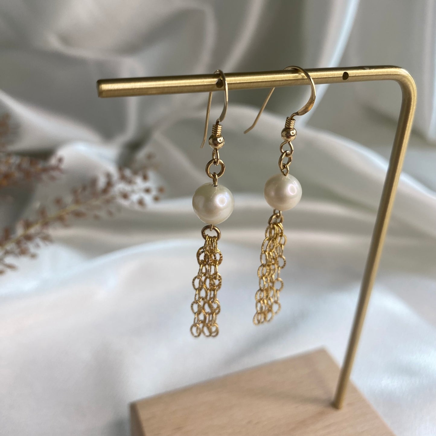 Golden Cascade Earrings