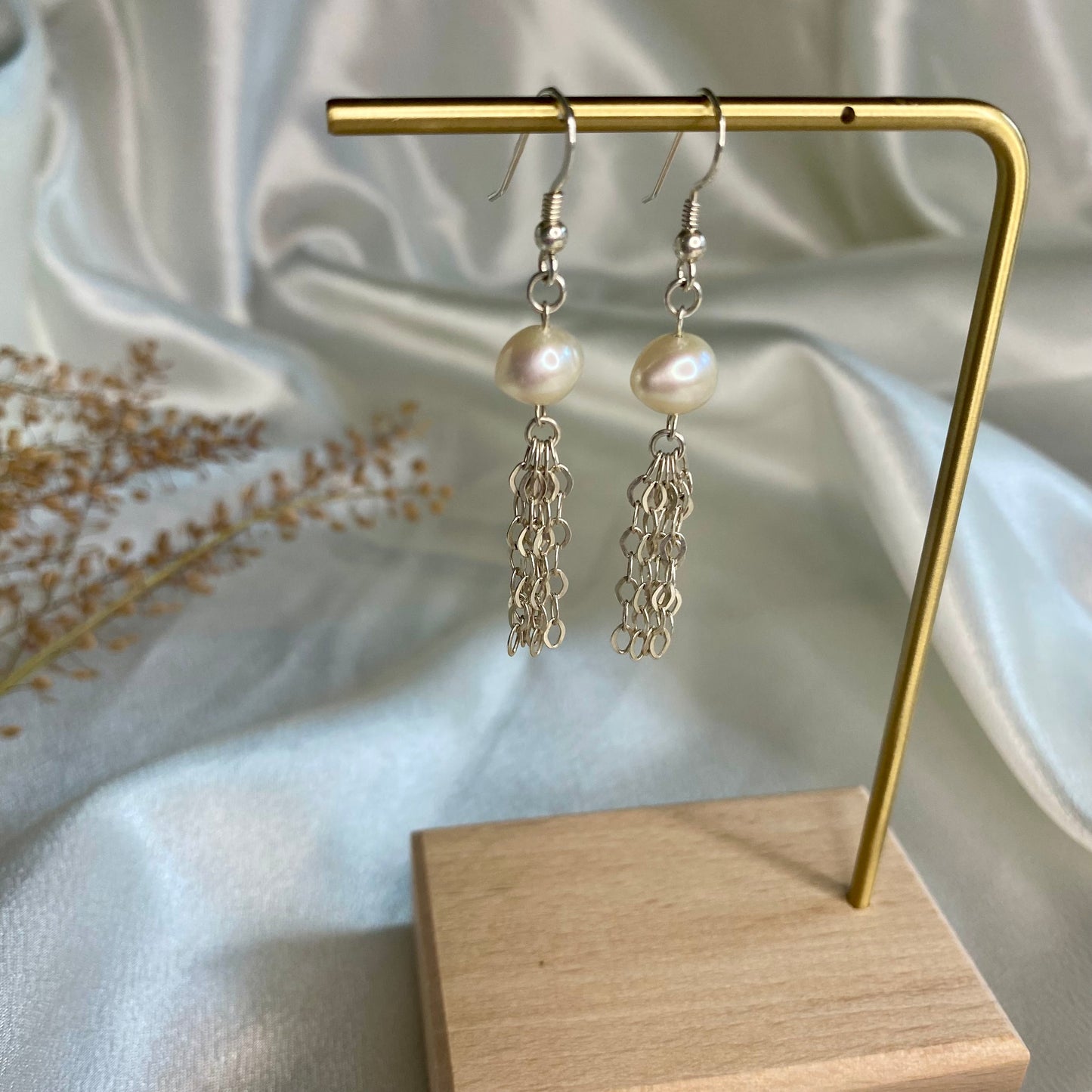 Silver Cascade Earrings
