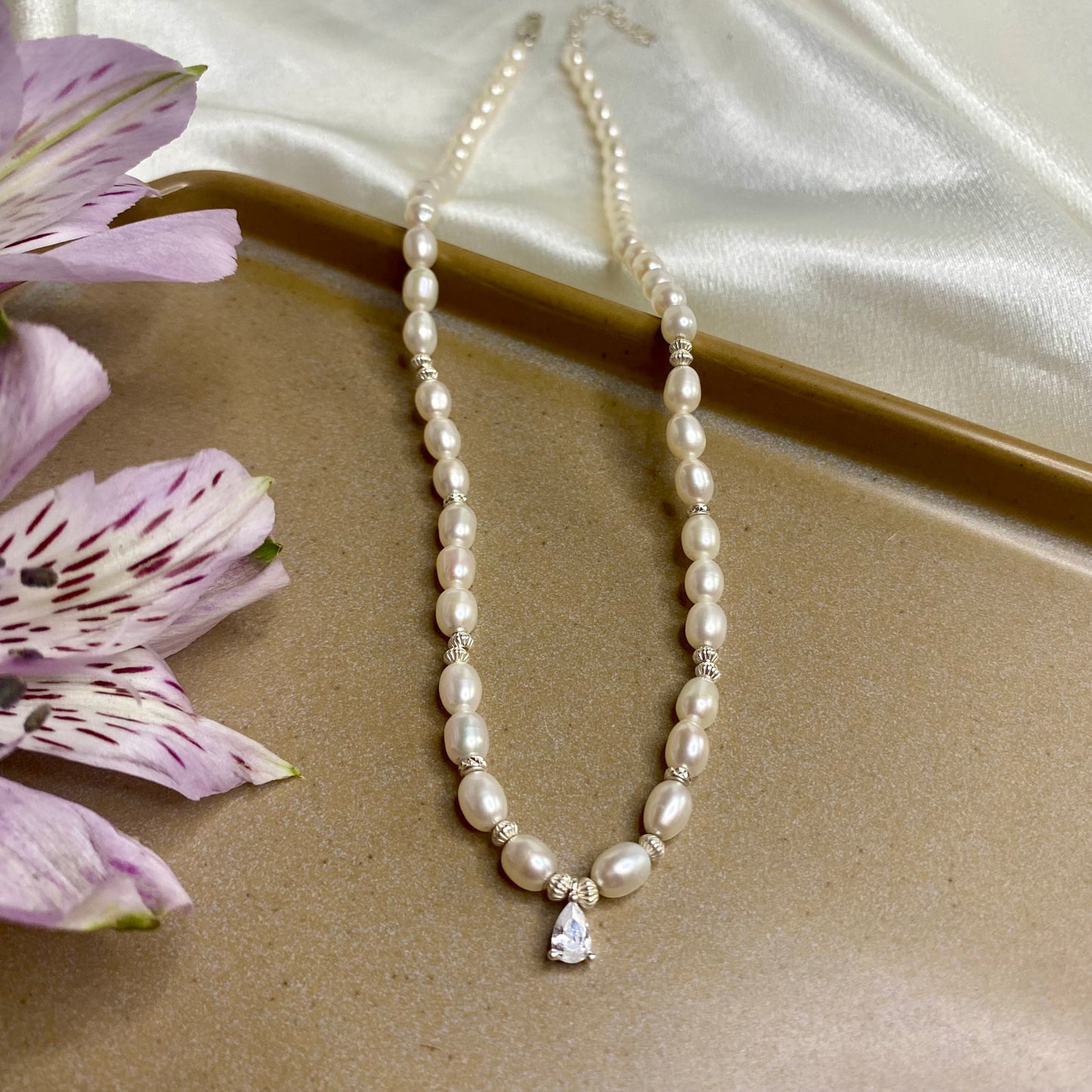The Classic Pearl Drop - Silver