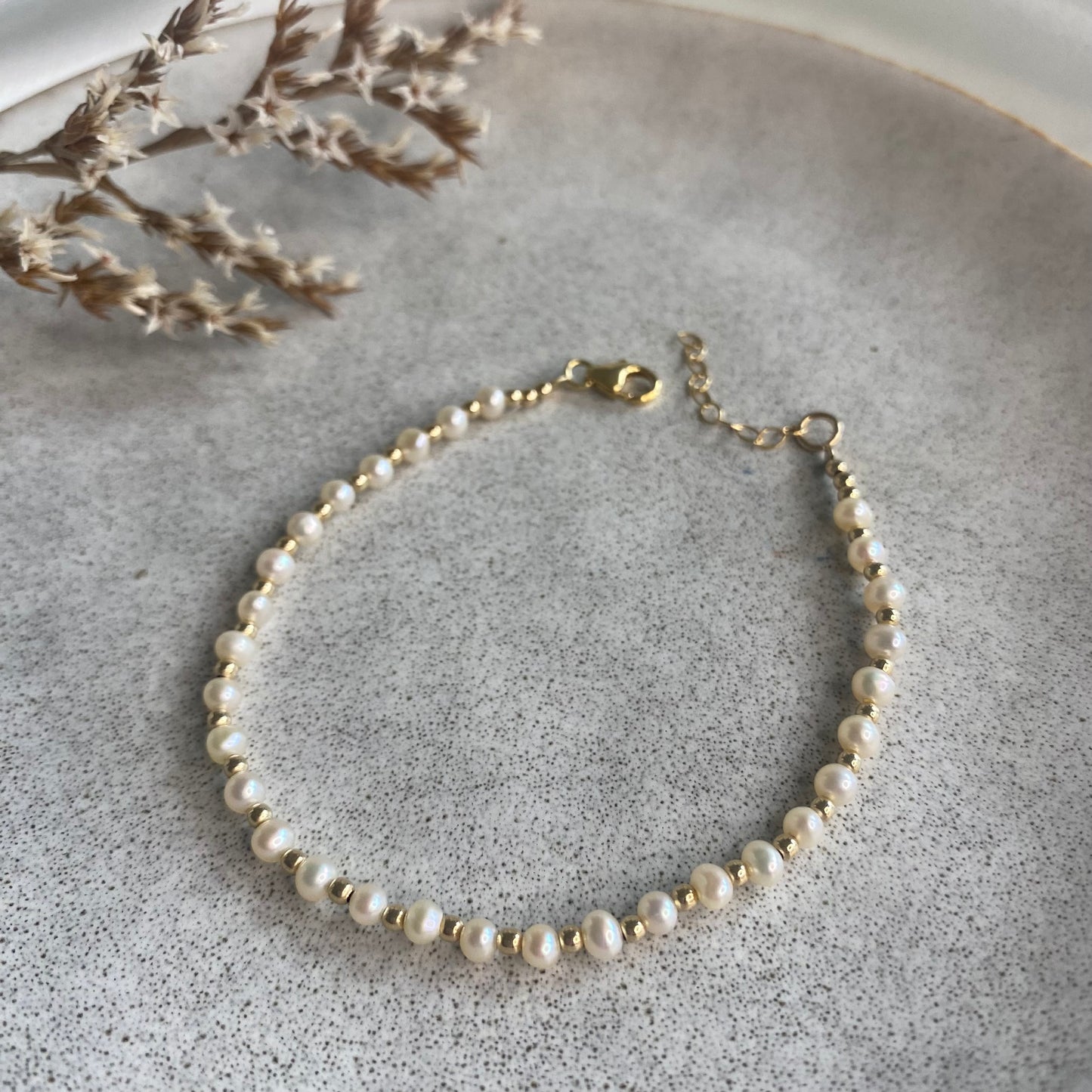 Pearls & Gold filled Bracelet