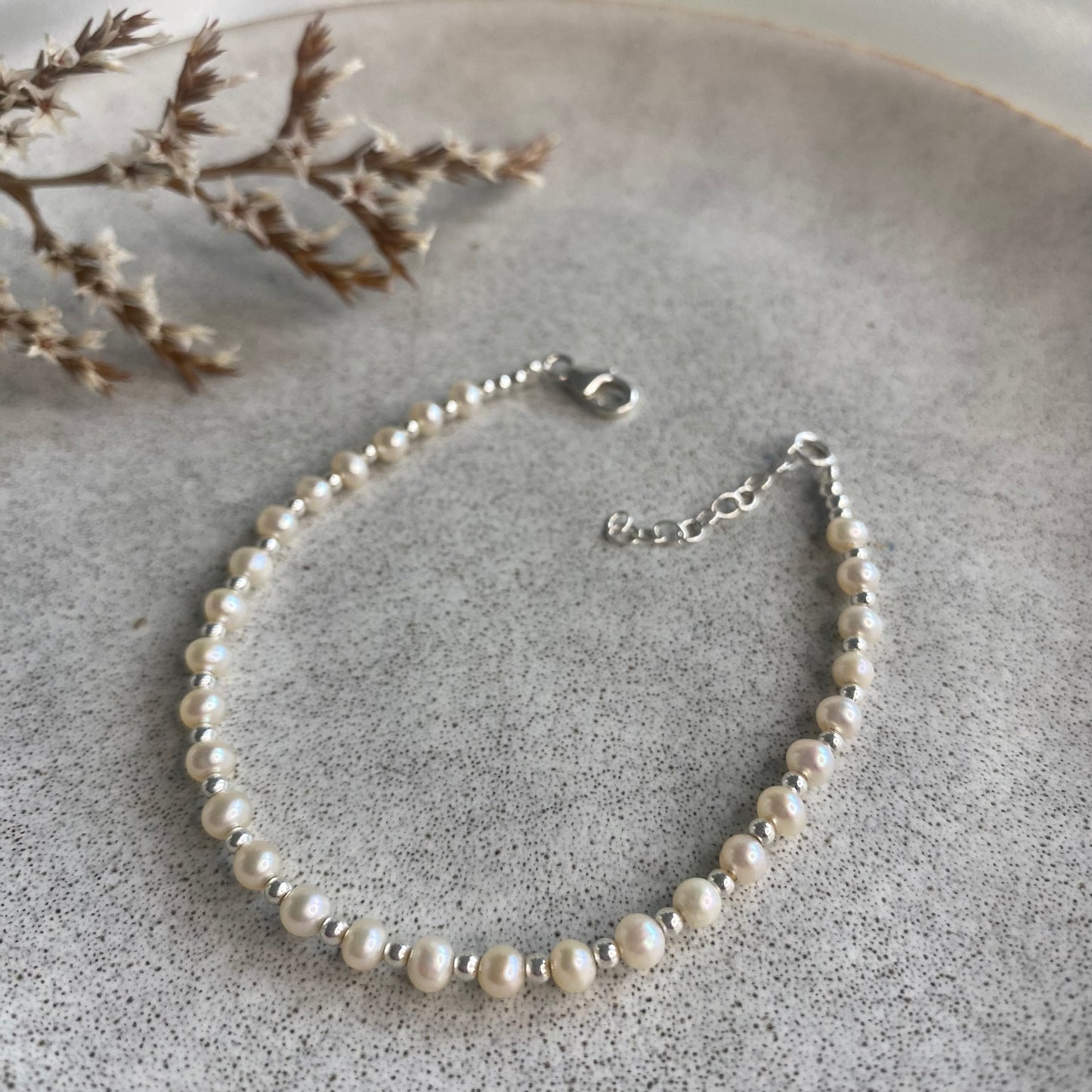 Pearls & Sterling Silver bracelet