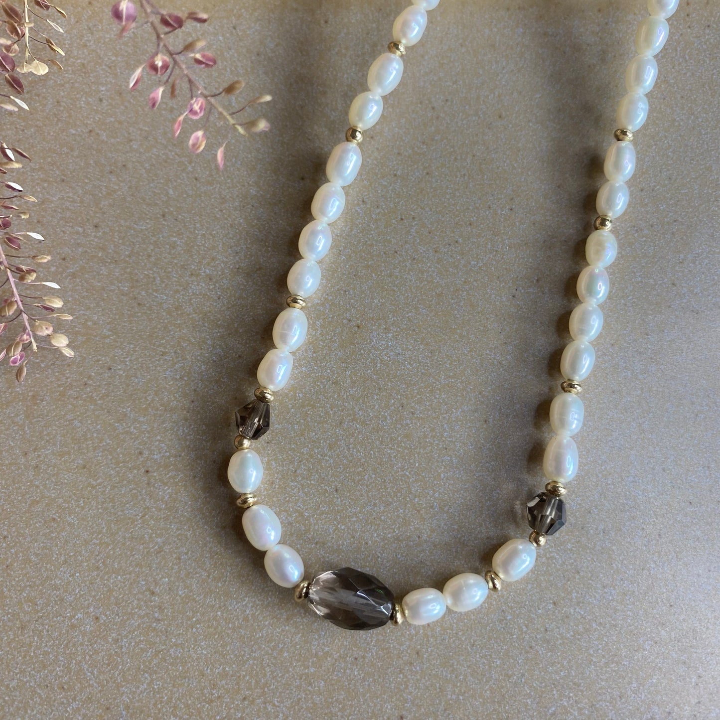 Pearl & Smoky Necklace