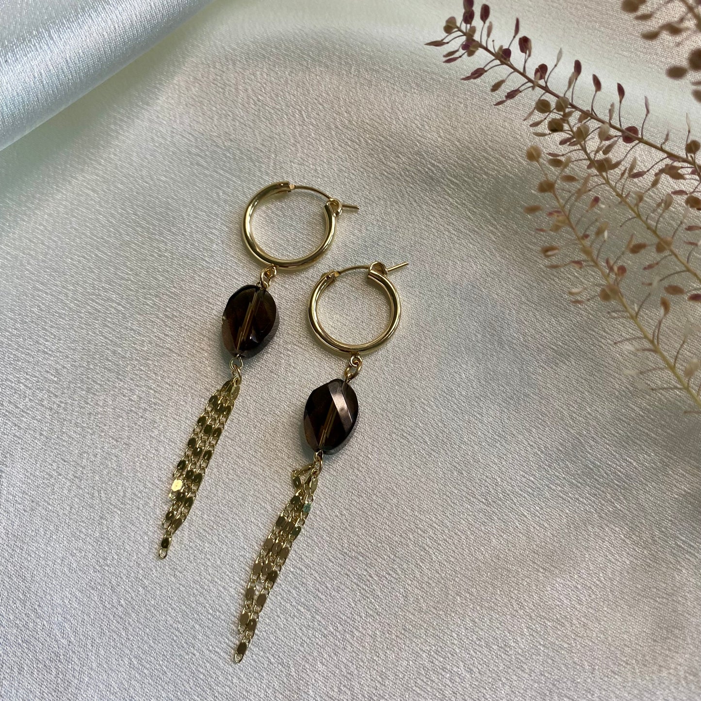 Smoky Quartz Lumière Earrings