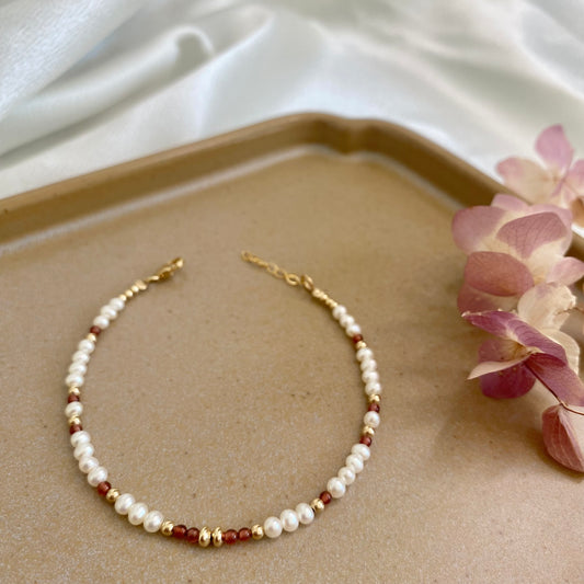 Pearl Ember Bracelet - Gold